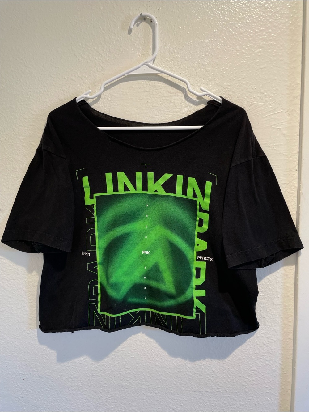 Linkin Park Papercuts Custom Cropped T-Shirt Boxy Graphic Tee Large